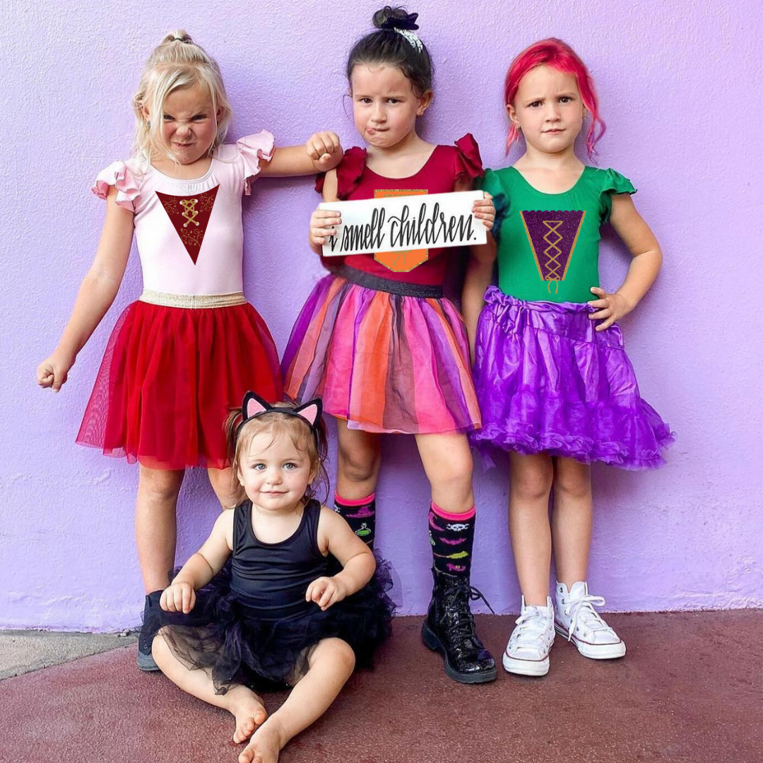 Sanderson Sisters Hocus Pocus Inspired Kids Costume (Leotard Only)