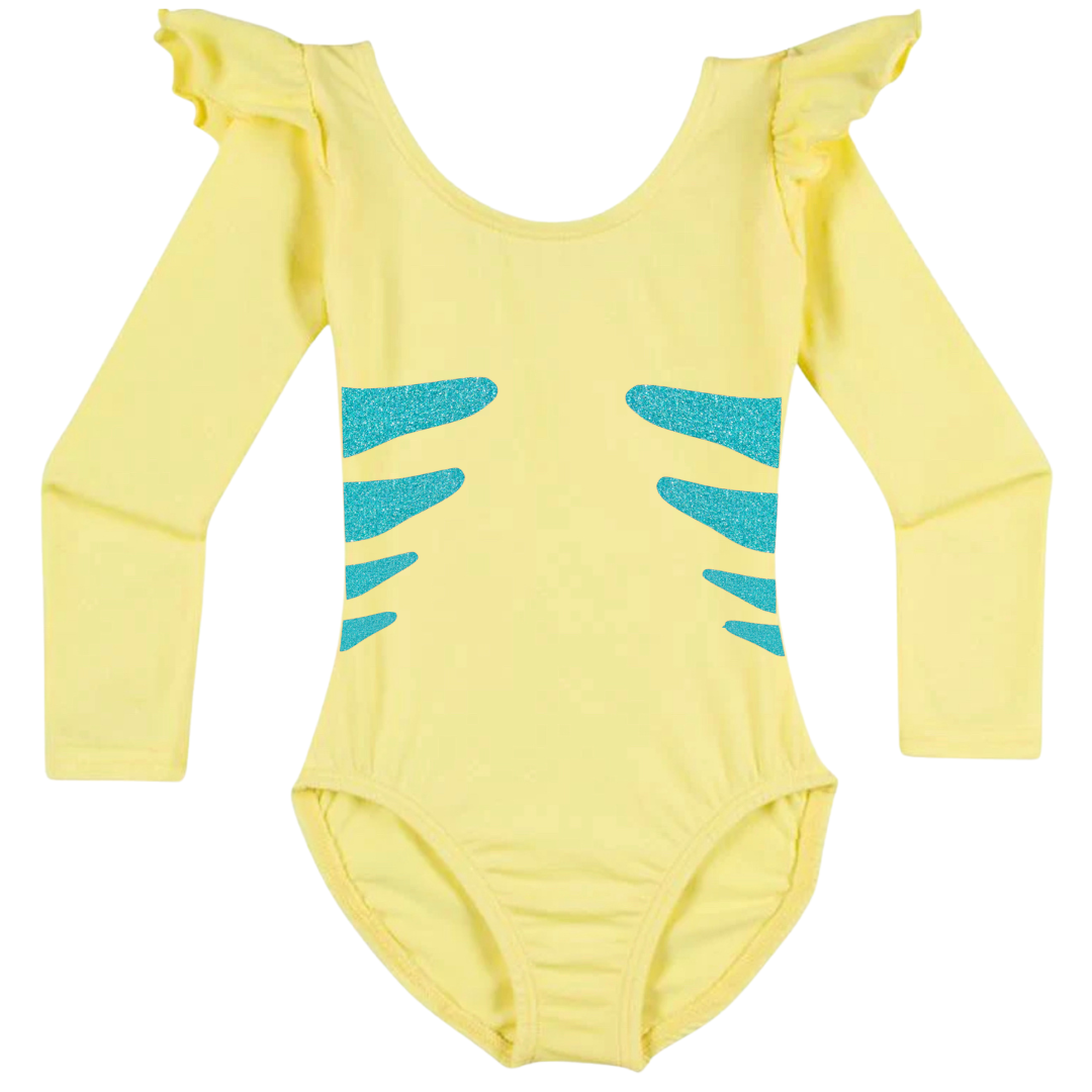 Flounder Fish Leotard / Flounder Fish Infant, Toddler & Girls Costume