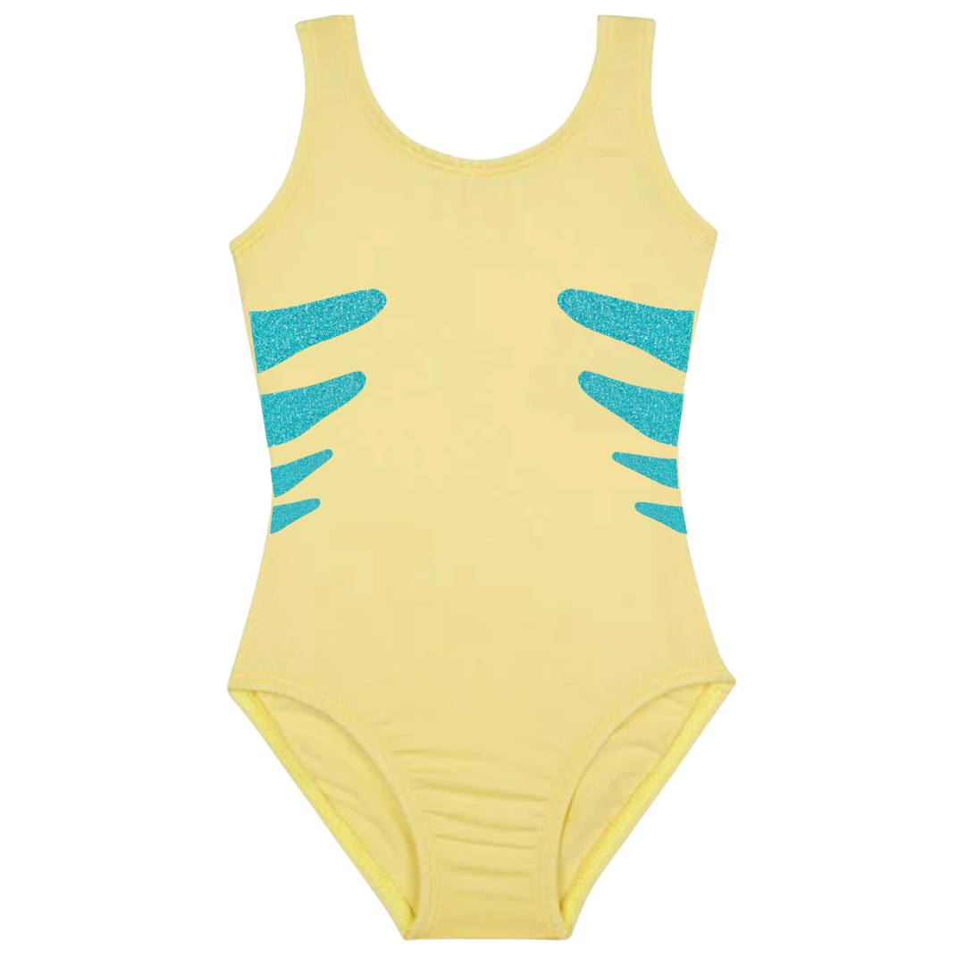 Flounder Fish Leotard / Flounder Fish Infant, Toddler & Girls Costume
