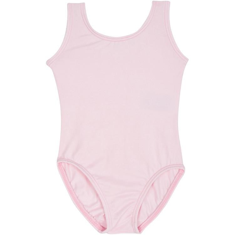 Light Pink Tank Leotard for Ballet and Gymnastics